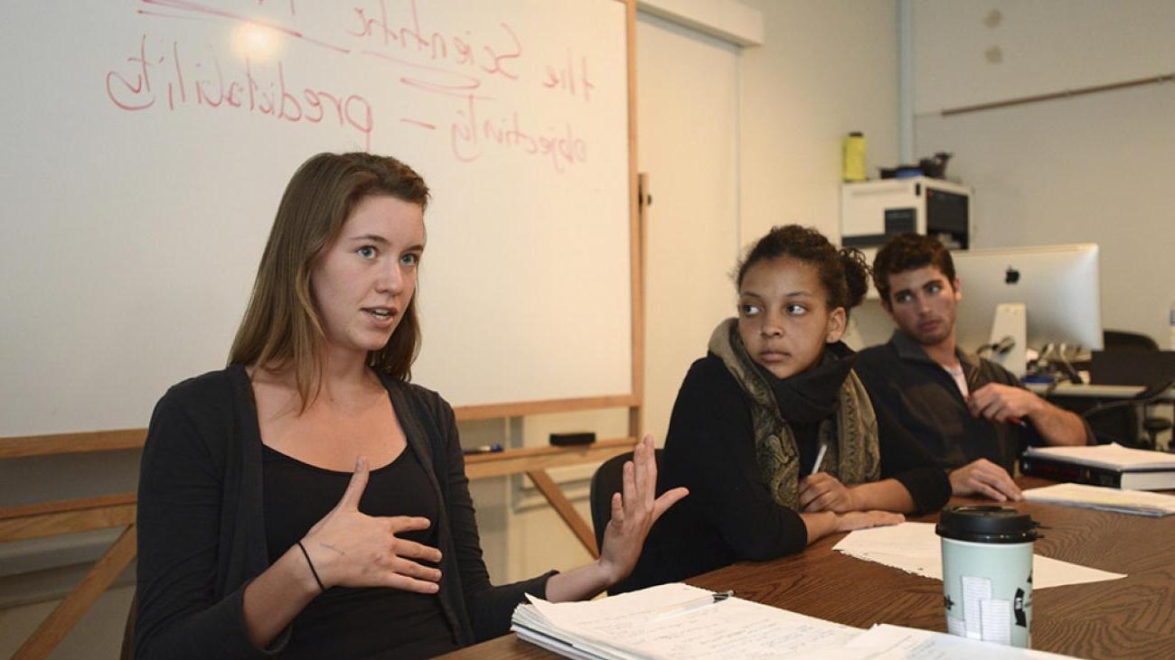 Art history class with Professor Phyllis Jackson